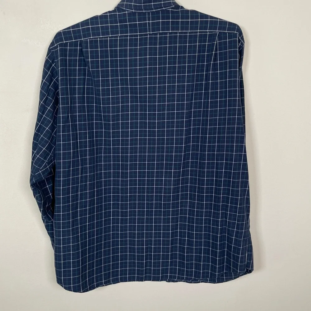 Vintage Polo Ralph Lauren Lowell‎ Sport Button Down Shirt Men XXL Navy Plaid